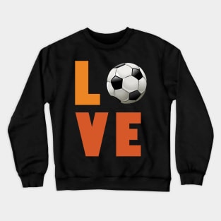 Girls soccer love t shirt for women teens tweens Crewneck Sweatshirt